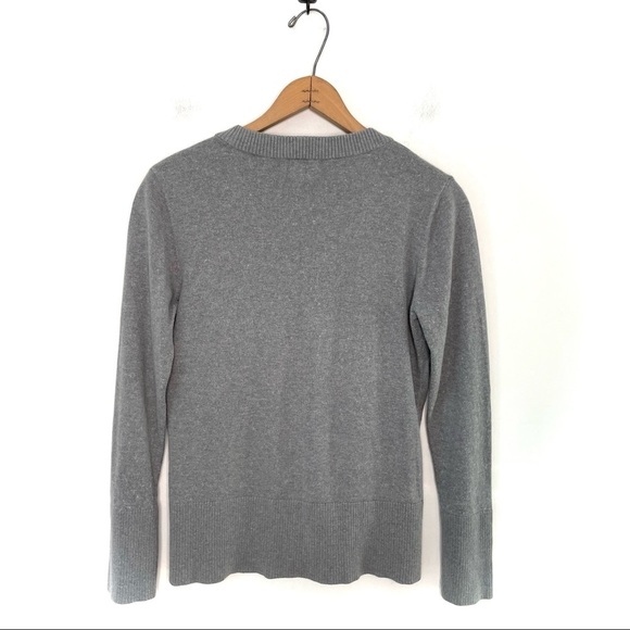 Sundance | Gray V-neck Button Down Cardigan Sweater - Picture 4 of 5